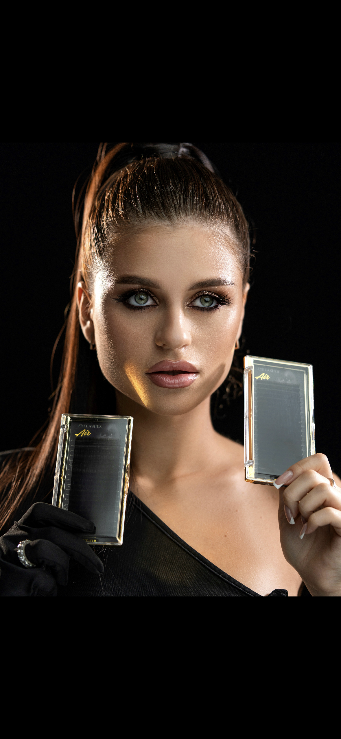 Schwarze Wimpern Set Mix / Länge: 6- 14 mm