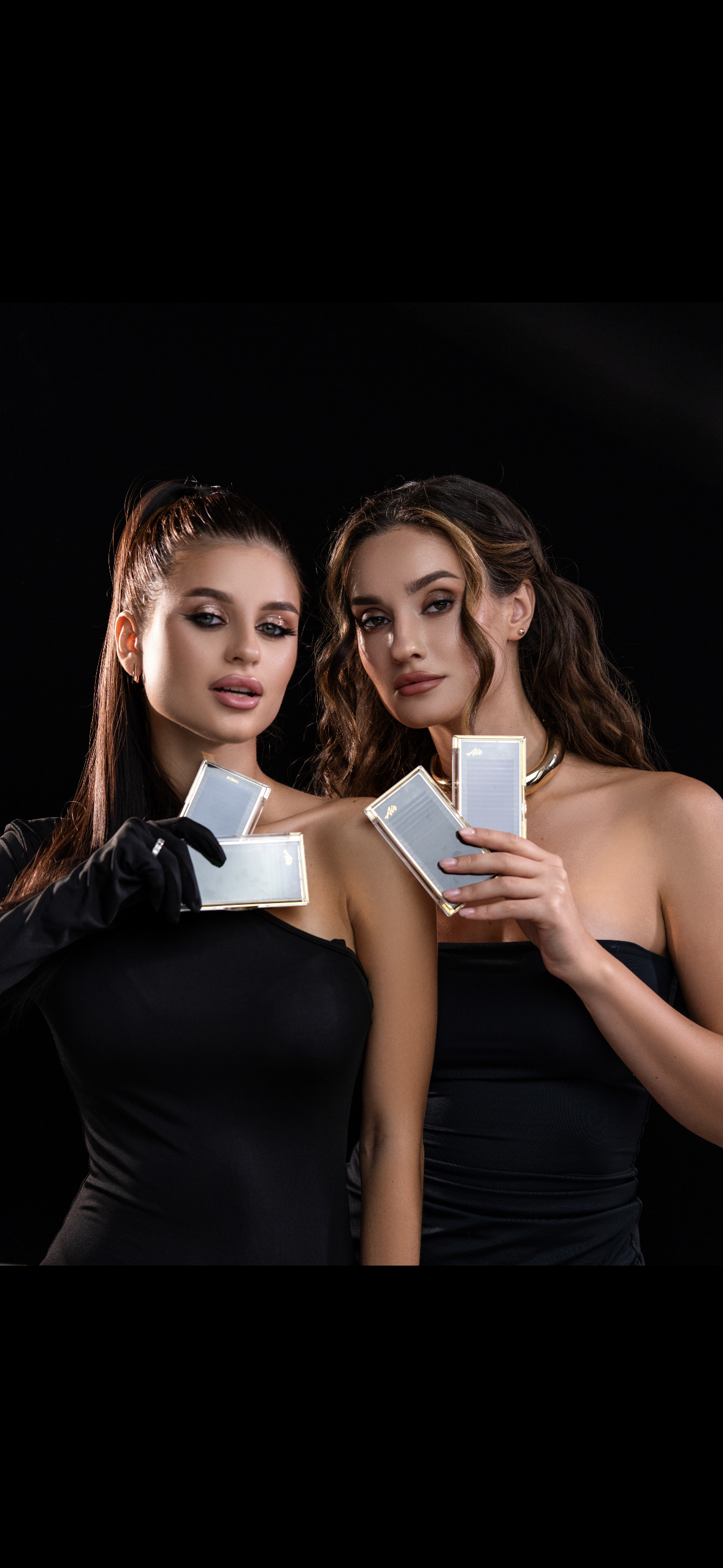 Schwarze Wimpern Set Mix / Länge: 6- 14 mm