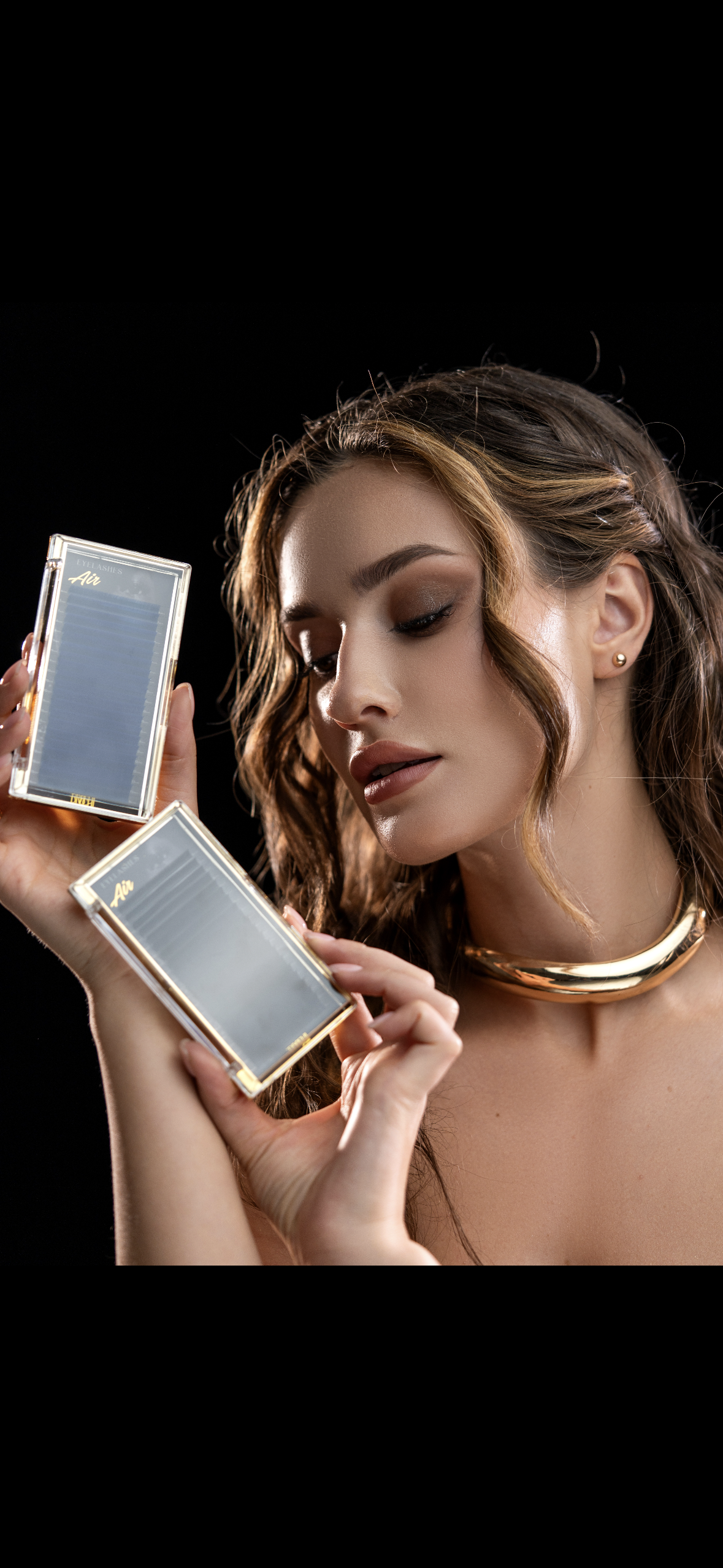 Schwarze Wimpern Set Mix/ Stärke: 0.07 / Länge: 8- 15 mm