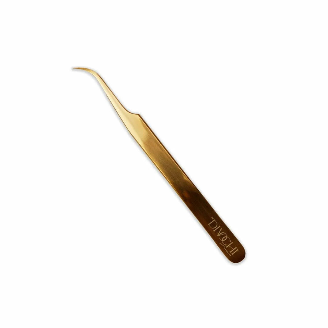 Gebogene Pinzette GOLD