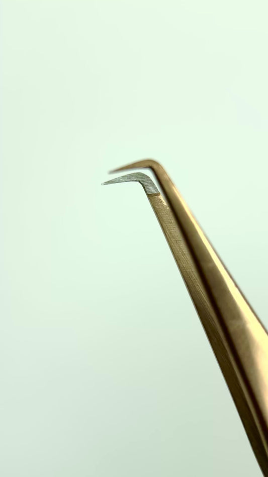 Wimpernpinzette/ L-Form / NANO Laserbeschichtung